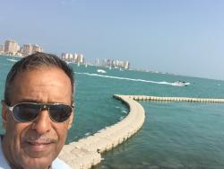 صورة على ساحل البحر في الدوحة 2015